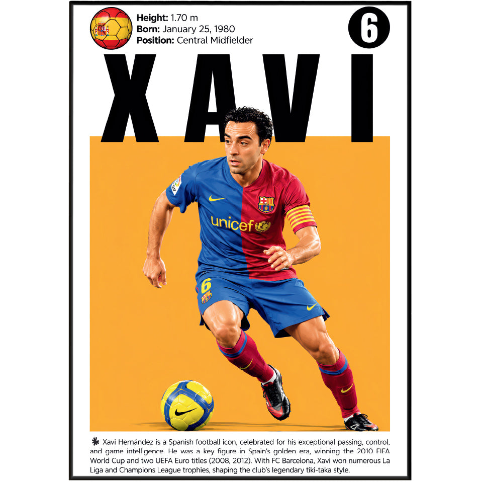 Xavi Hernández Poster poster print UK – 98types