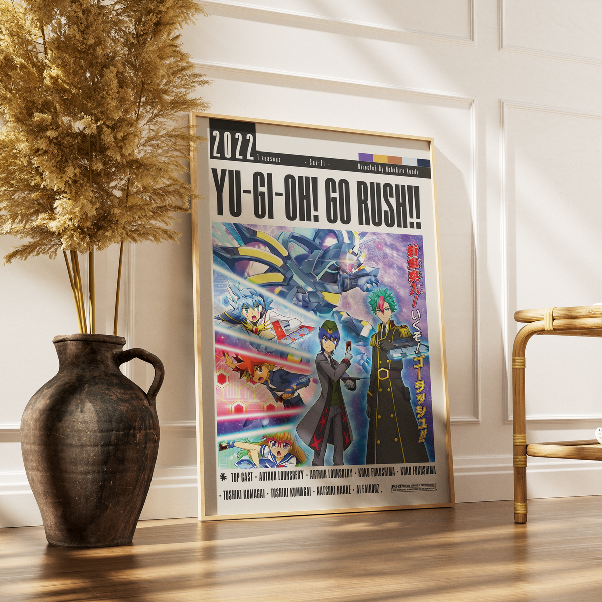 Yu-Gi-Oh Go Rush 2022 anime poster — Yuhi Ohdo alien Rush Duel wall art print UK