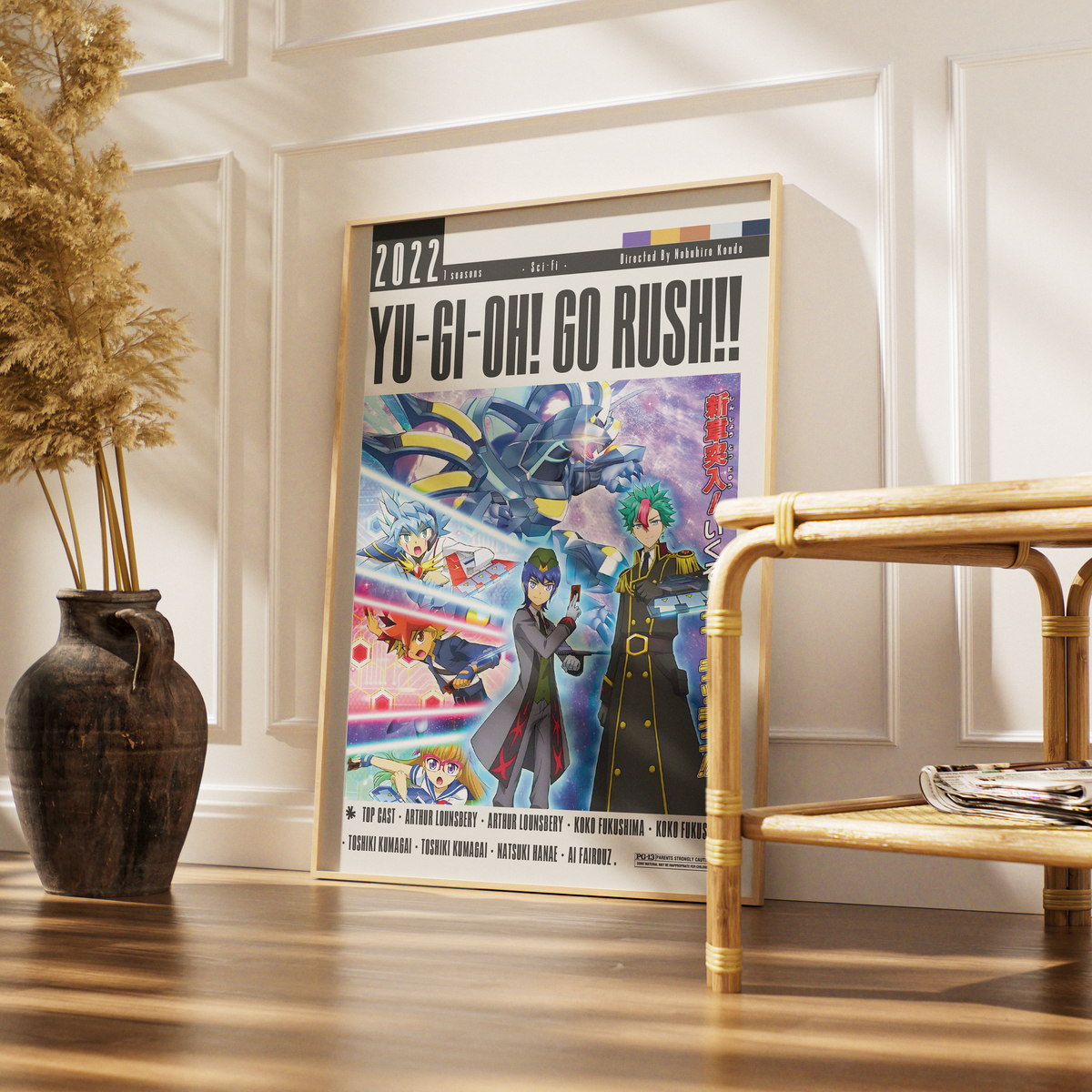 Yu-Gi-Oh Go Rush 2022 anime poster — Yuhi Ohdo alien Rush Duel wall art print UK