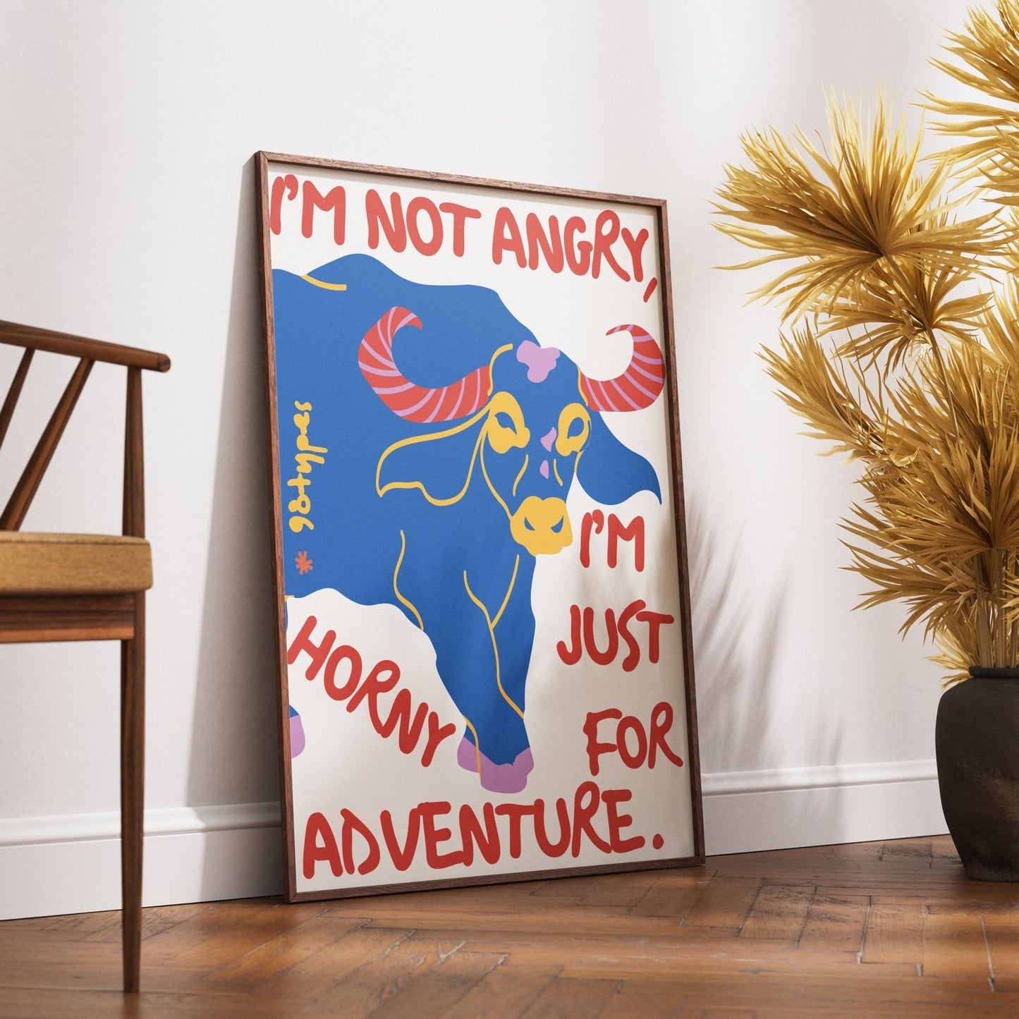 Bull Aesthetic Posters - 98typesAesthetic Animals Poster