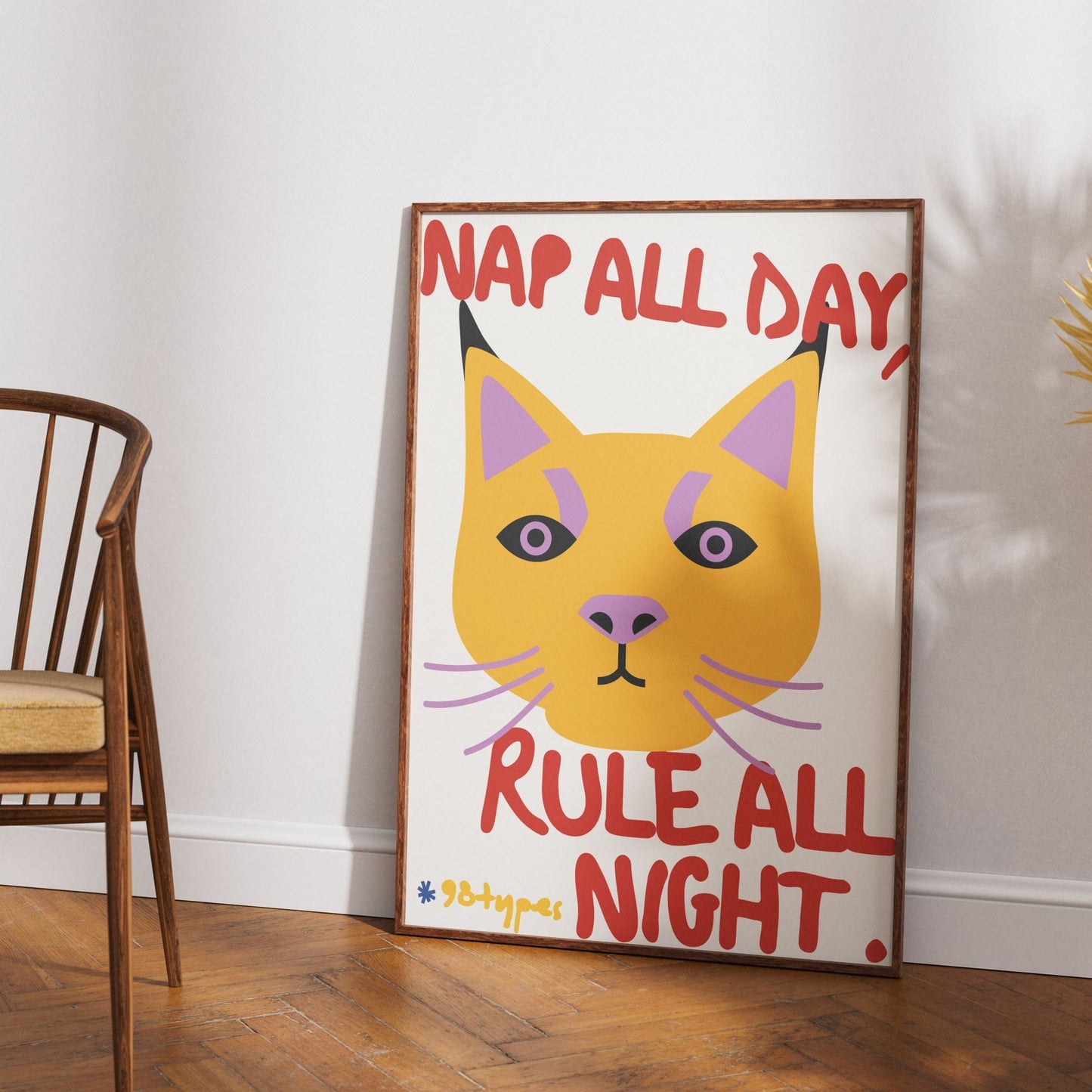 Cat 2 Aesthetic Posters - 98typesAesthetic Animals Poster