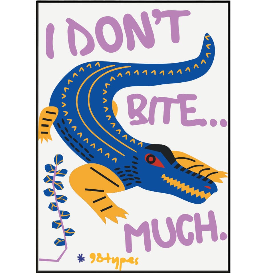 Crocodile Aesthetic Posters - 98typesAesthetic Animals Poster