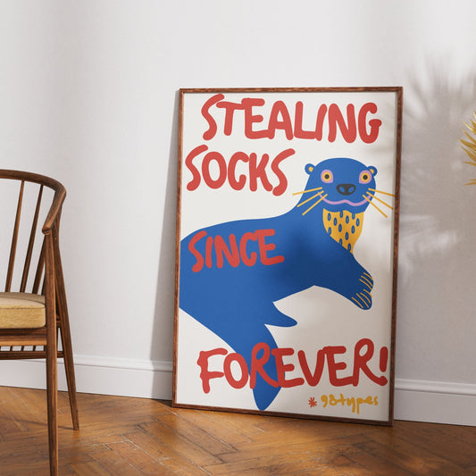 Ferret aesthetic poster funny ferret pet animal wall art print UK - 98types