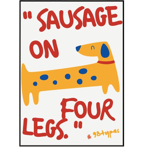 Sausage Dog Aesthetic Posters - 98typesAesthetic Animals Poster