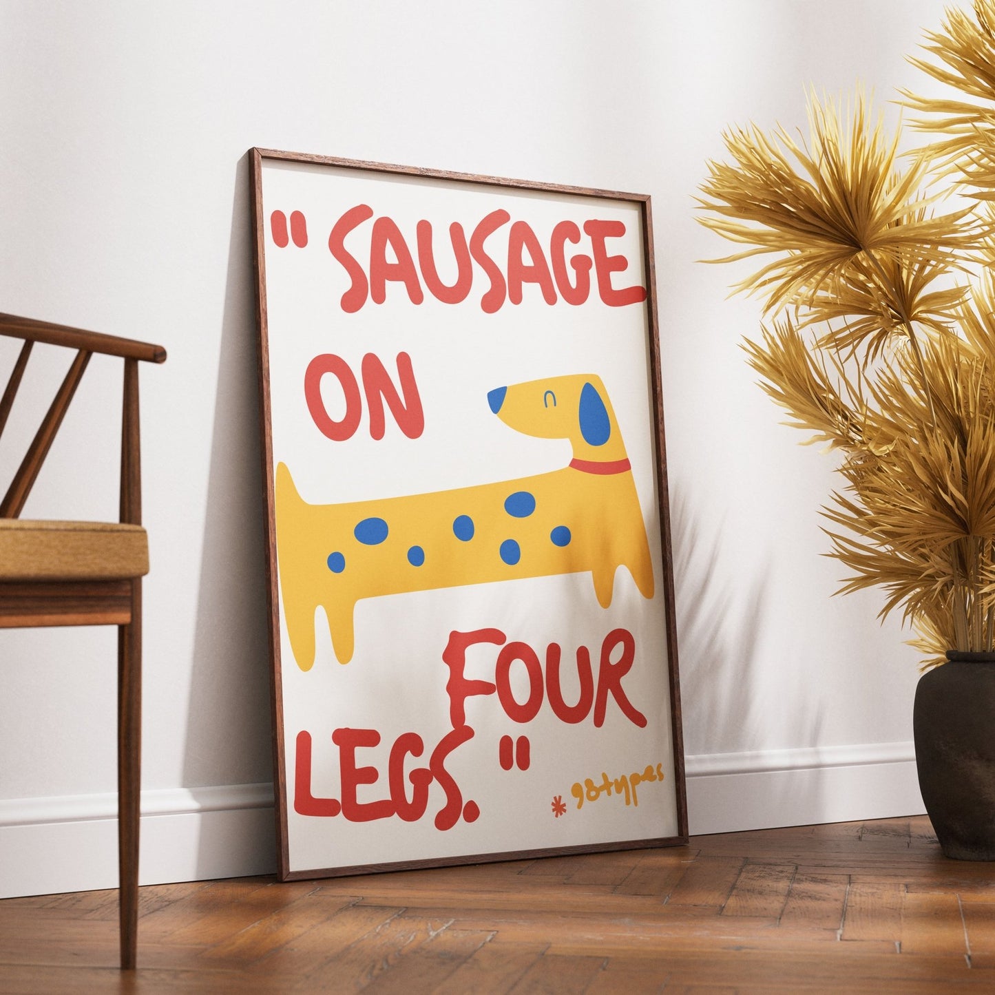 Sausage Dog Aesthetic Posters - 98typesAesthetic Animals Poster