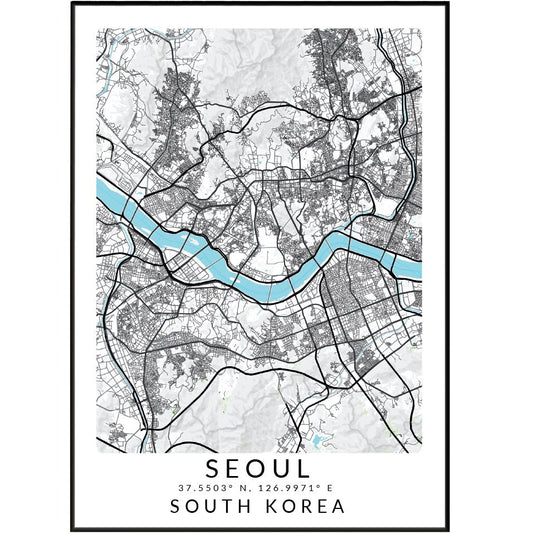 Seoul City Map Print - 98types