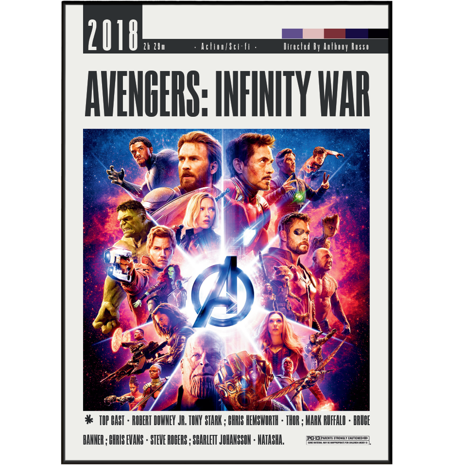 Avengers: Infinity War (2018) movie poster – design 2 – 98types