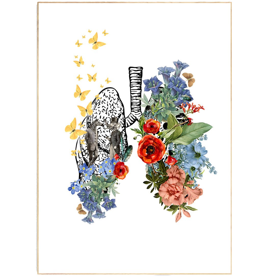 Lungs Flowers Print - 98types
