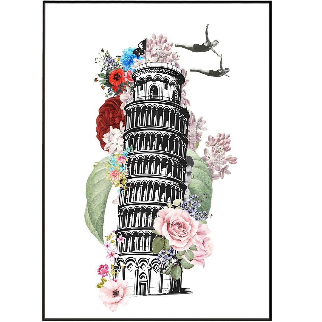 Pisa Italy Flowers Poster - 98types