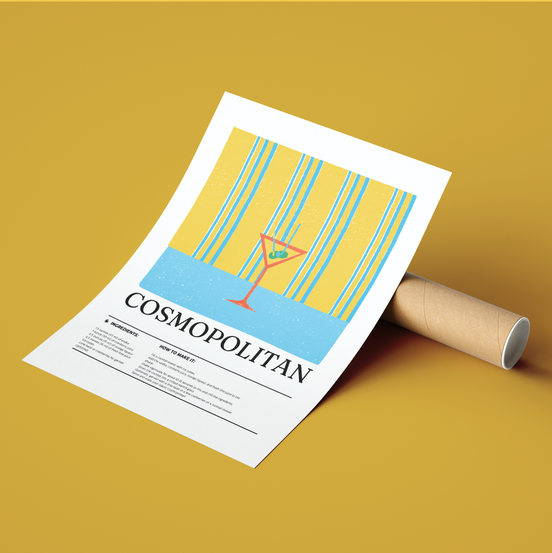 Cosmopolitan Cocktail Posters