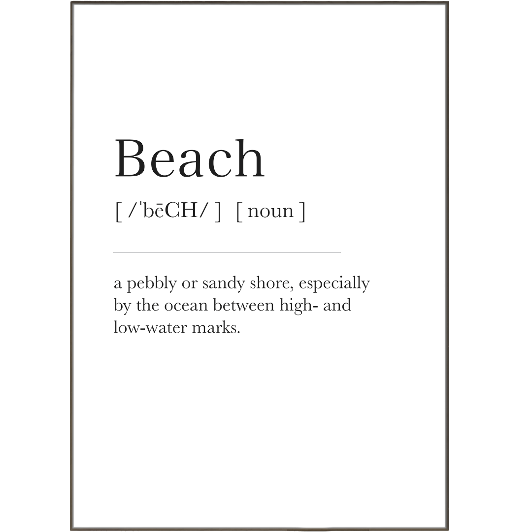 Beach Definition Print - 98types