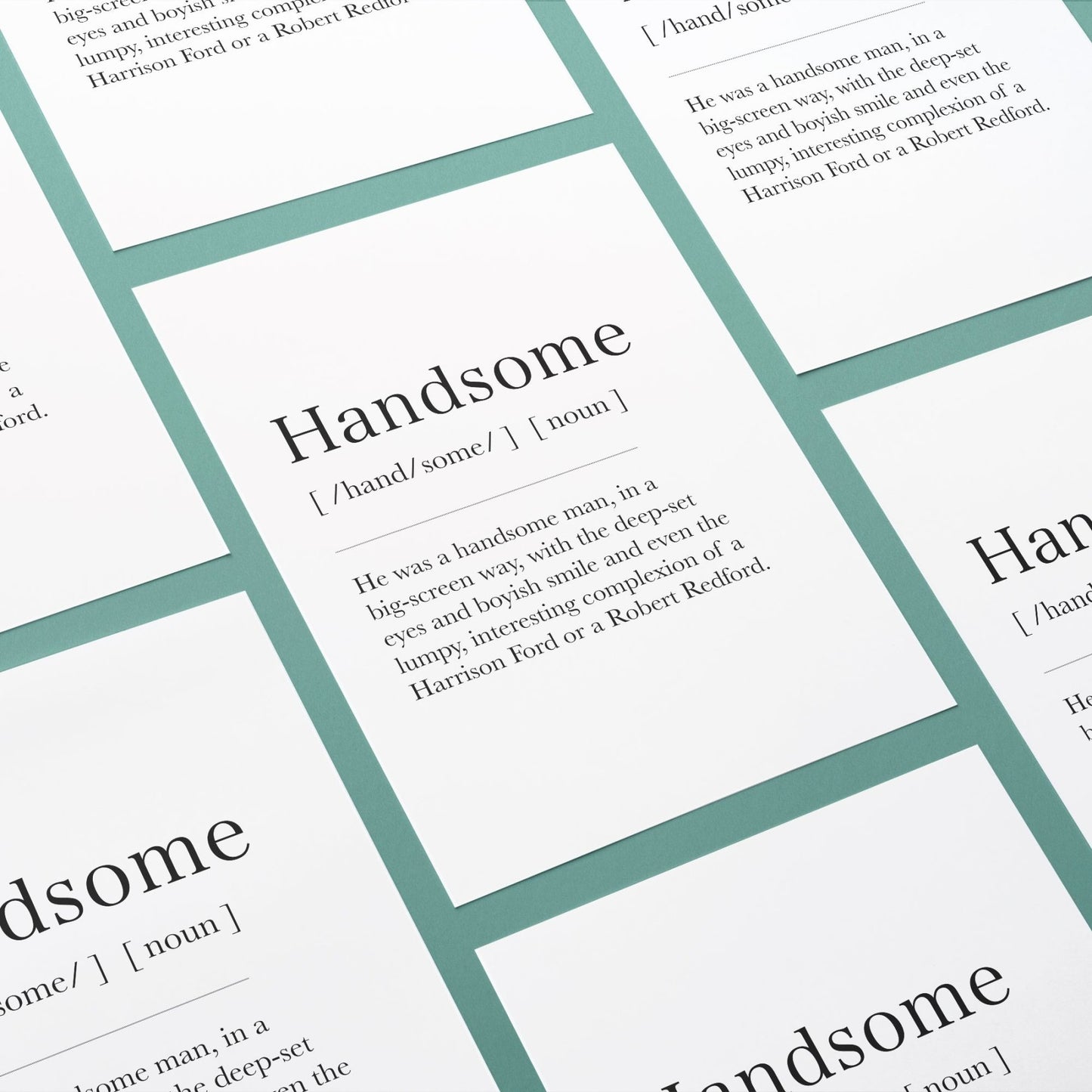 Handsome Definition Prints - 98types
