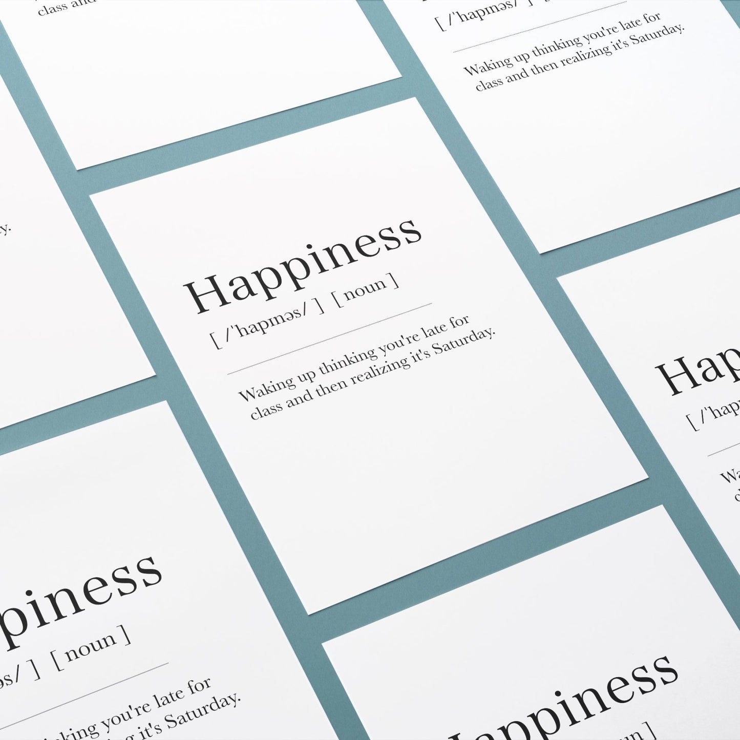 Happiness Definition Prints - 98types