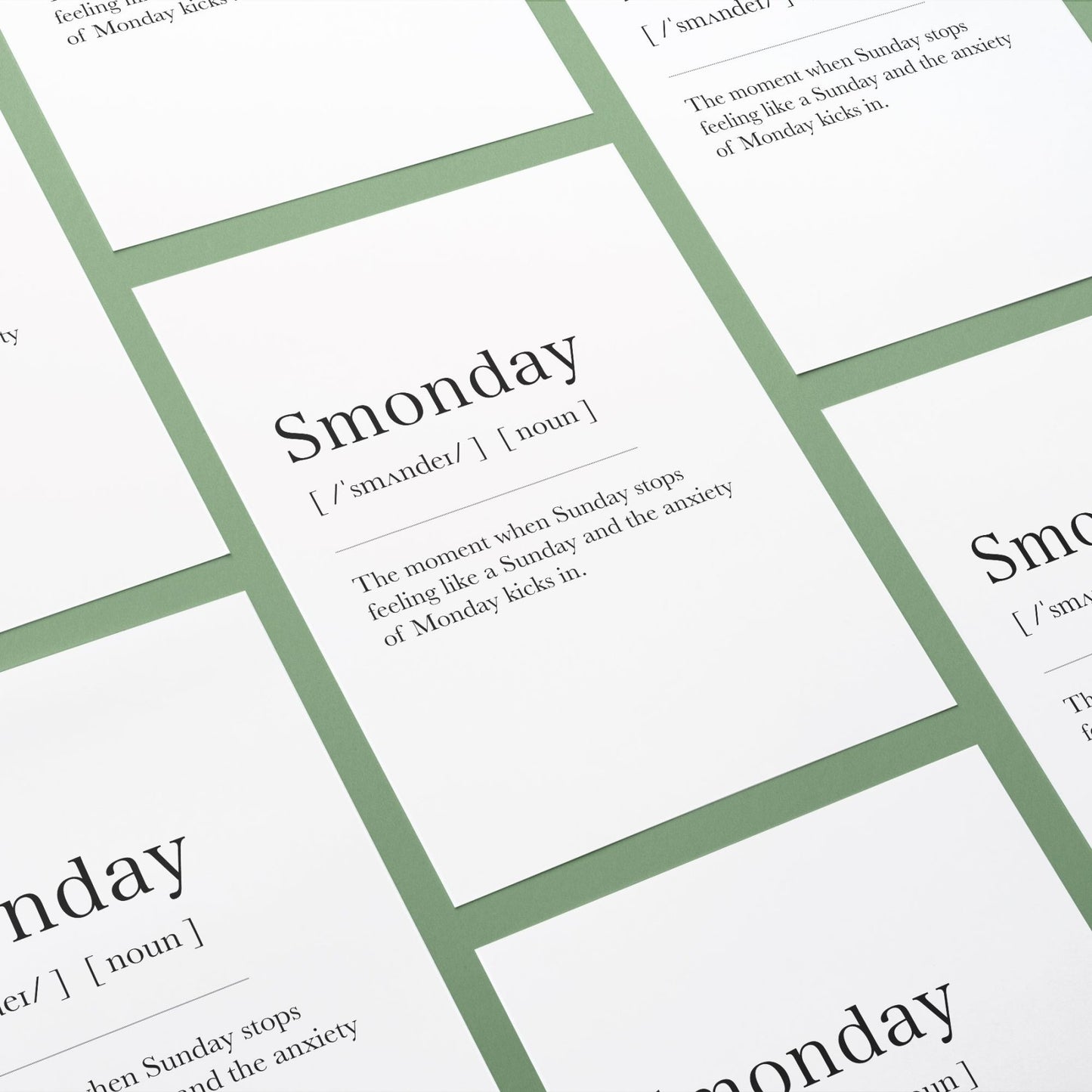 Smonday Definition Prints - 98types