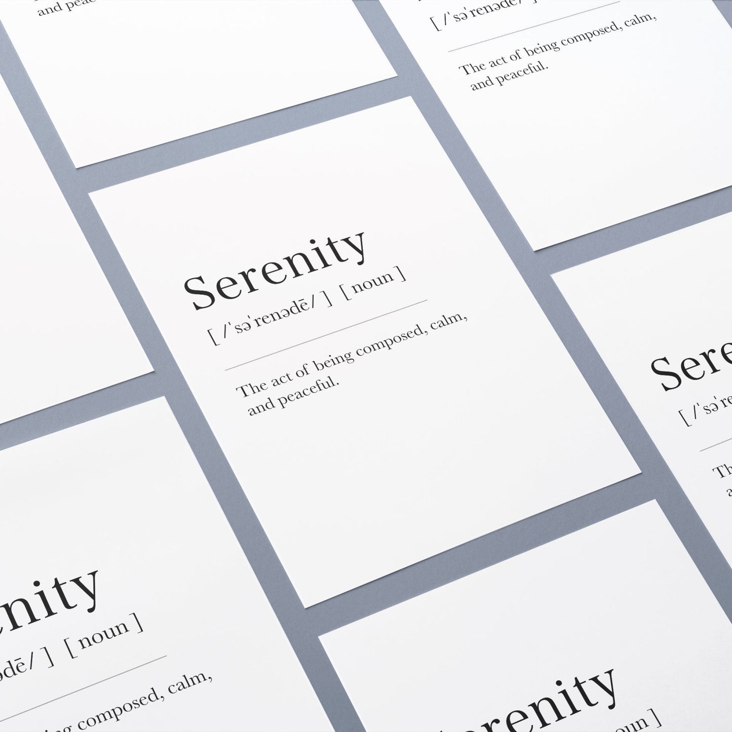 Time Definition Prints - 98types