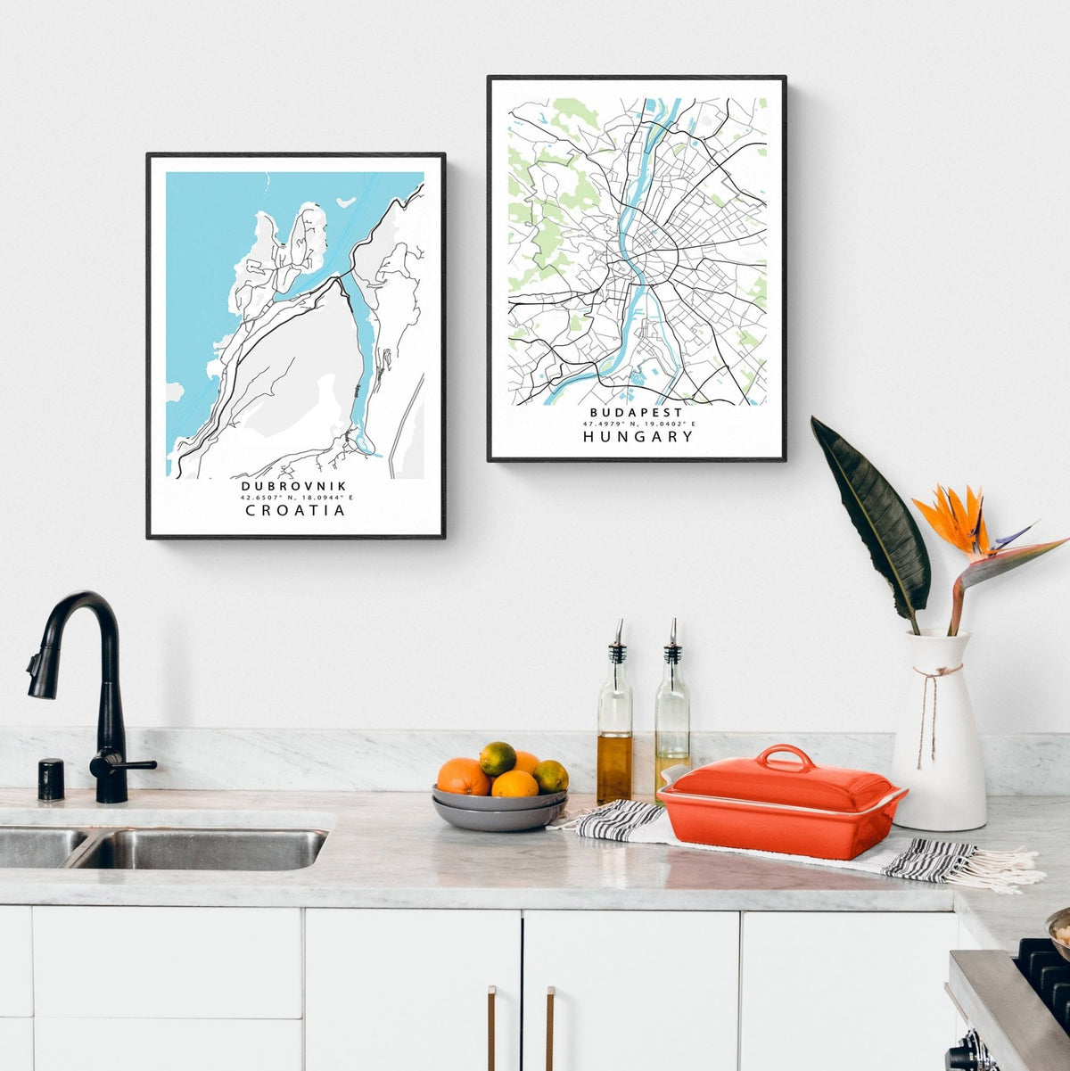 Budapest Street Map Posters - 98types