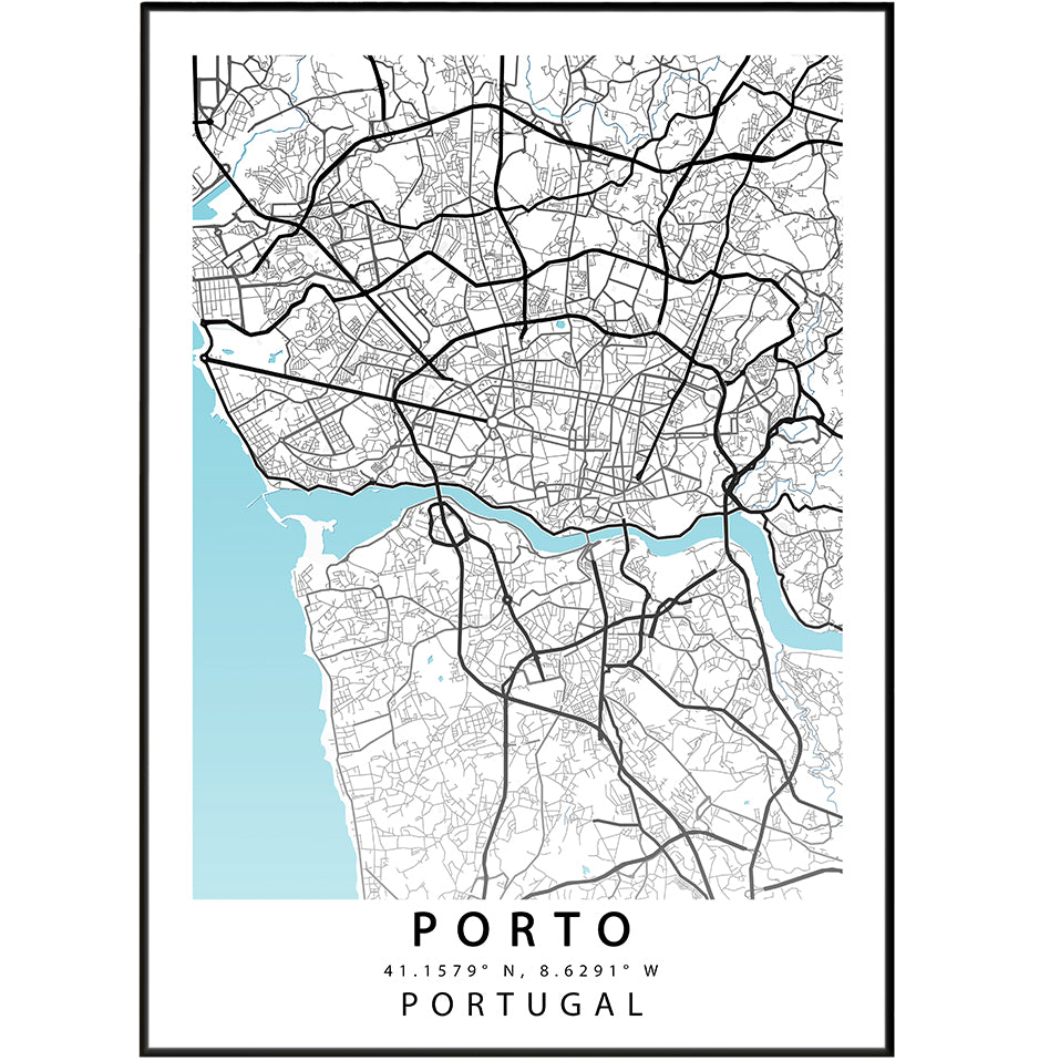 PORTO Map Print - 98types