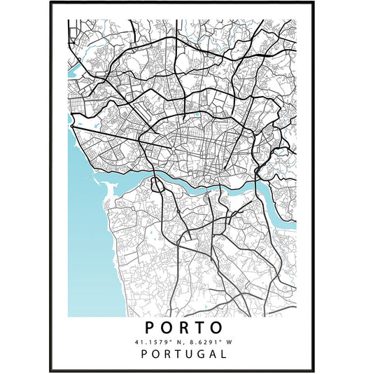 PORTO Map Print - 98types