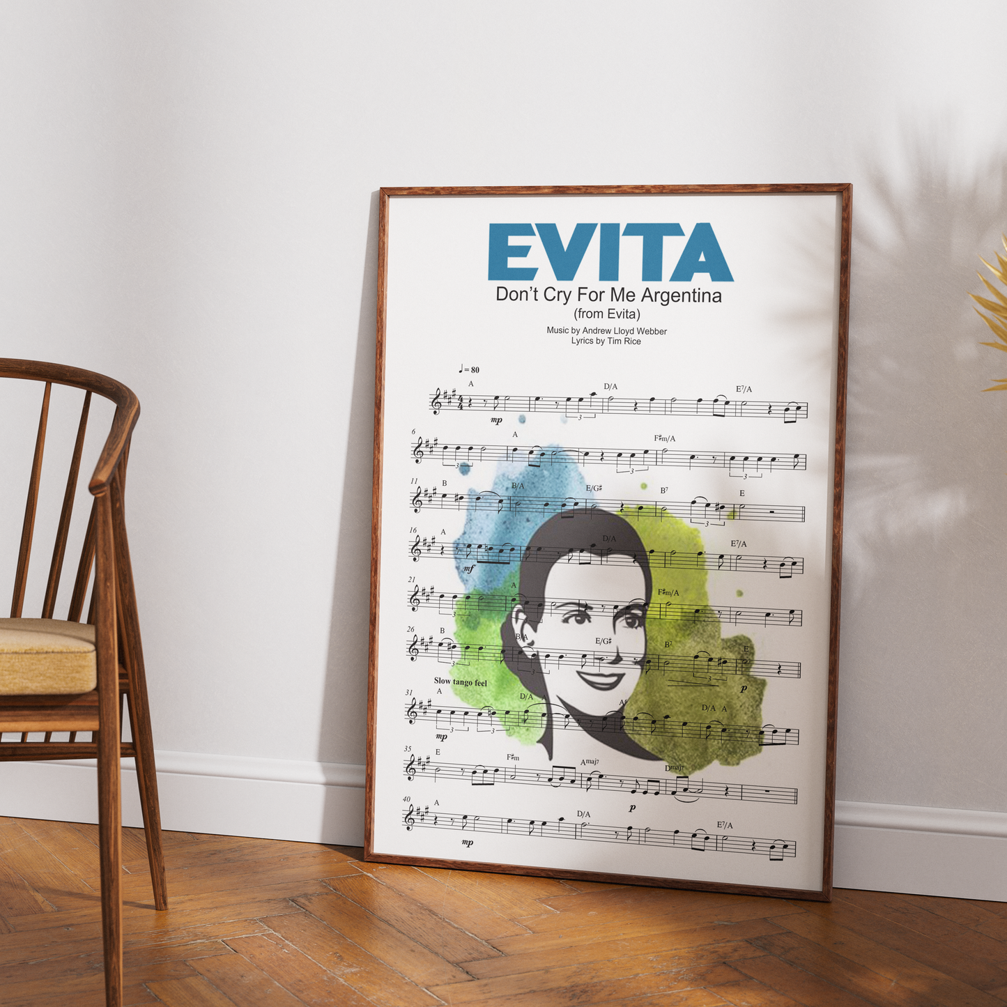 Evita – Don’t Cry for Me Argentina Musical Poster - 98types