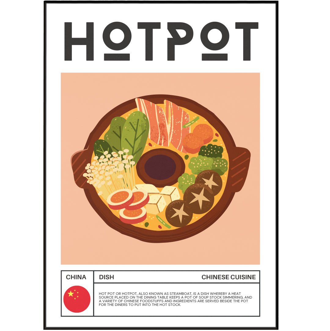HOTPOT Wall Art Poster - 98types