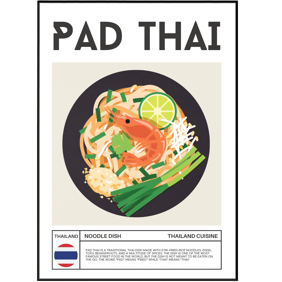 PAD THAI Wall Art Poster - 98types