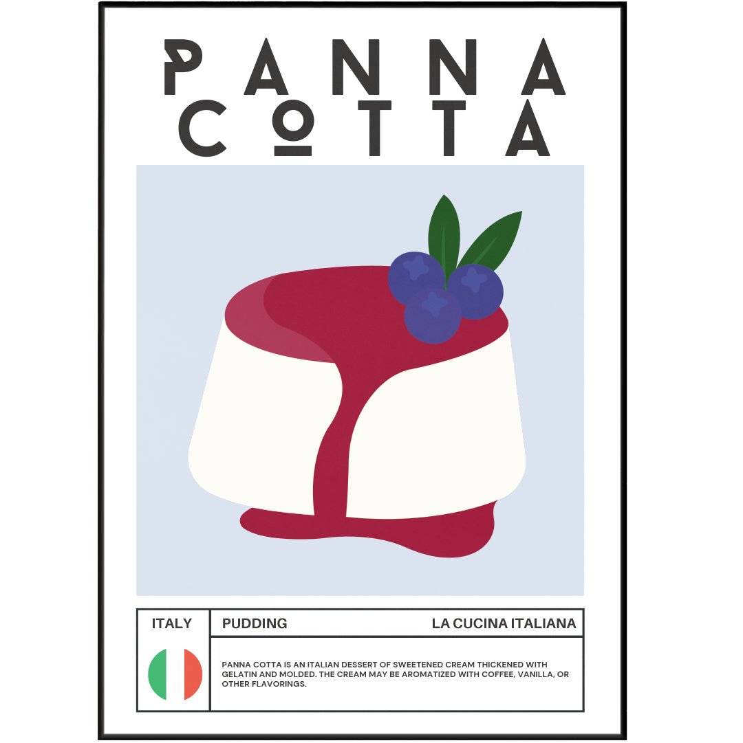 PANNA COTTA Wall Art Poster - 98types