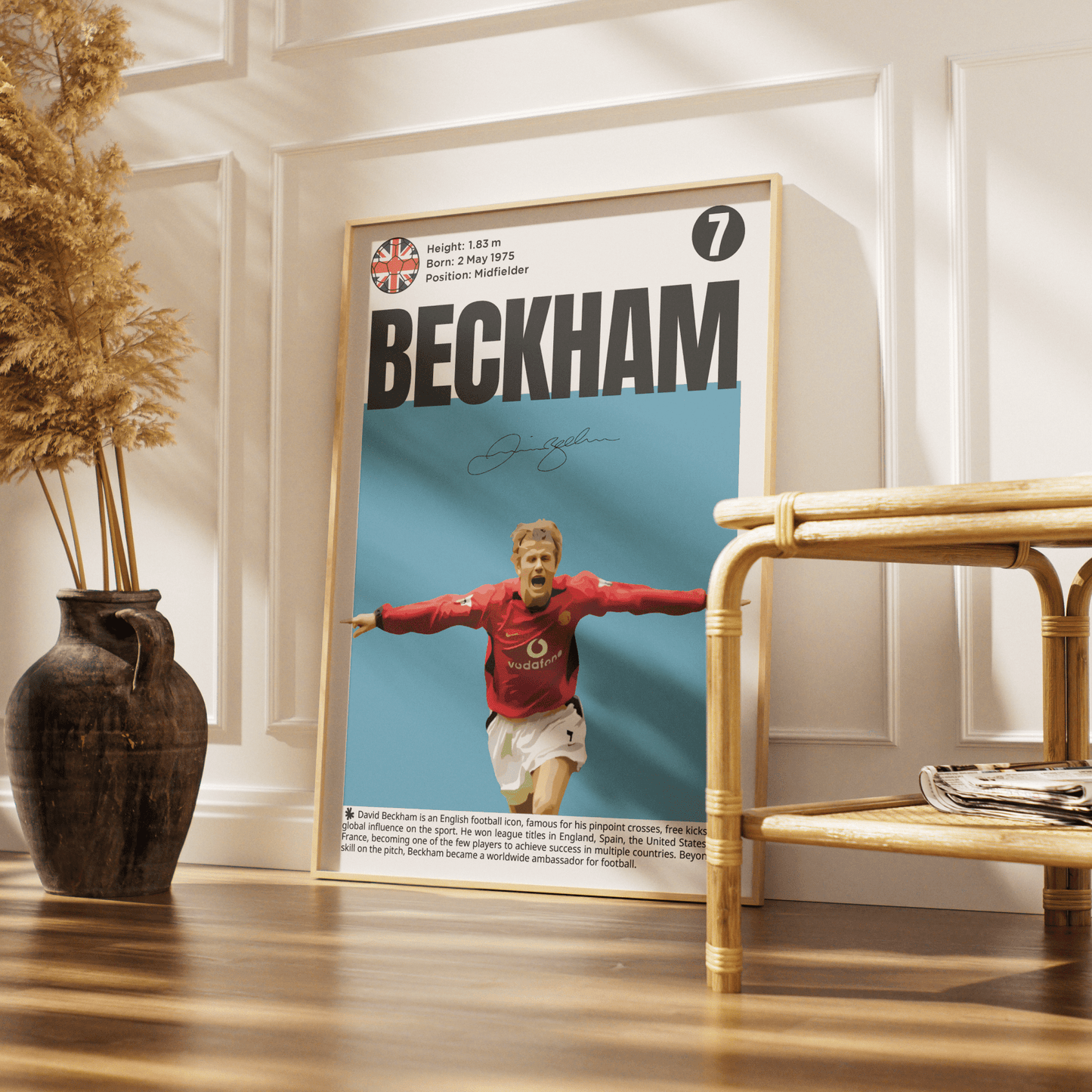 David Beckham Football Poster - 98typesFootball Posters