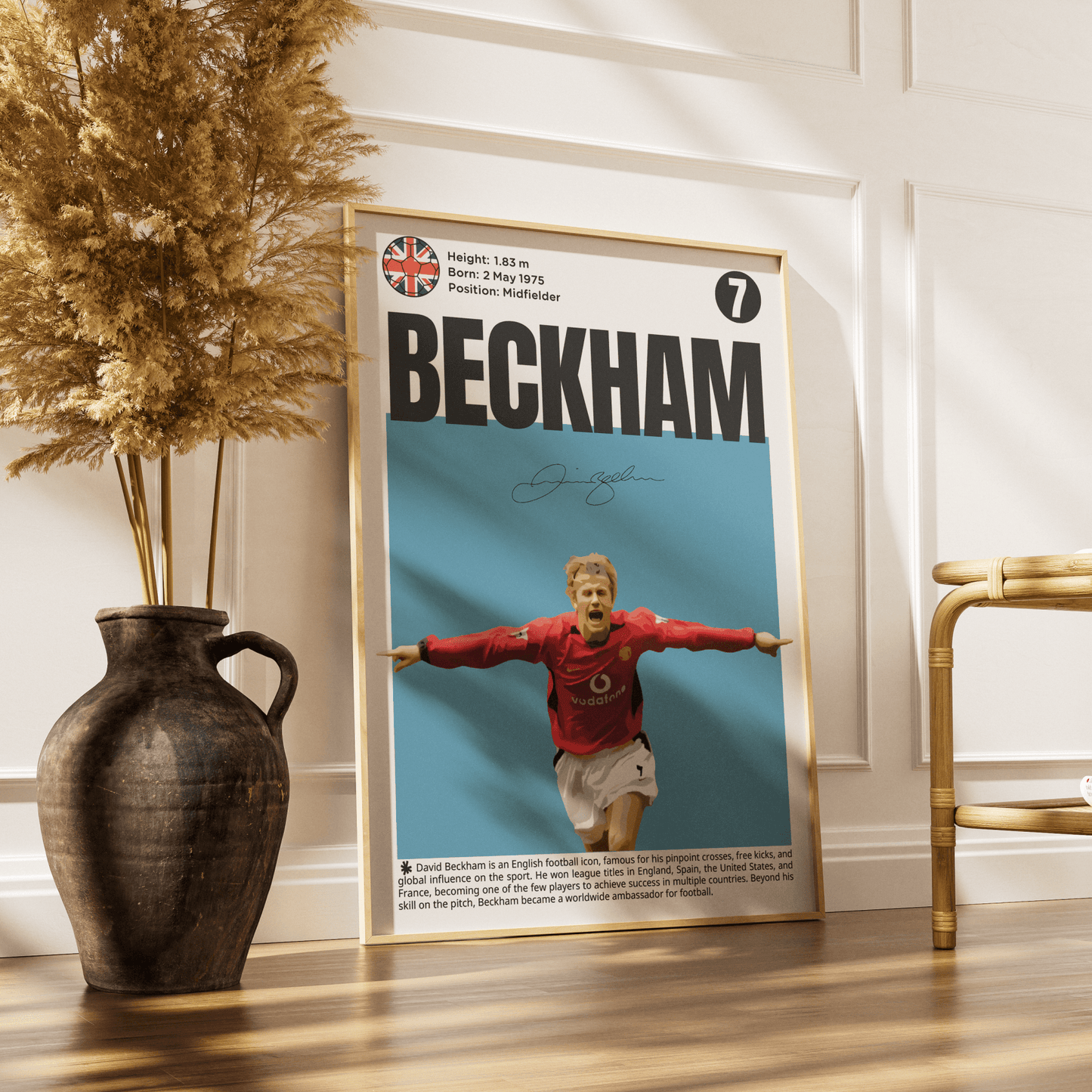 David Beckham Football Poster - 98typesFootball Posters