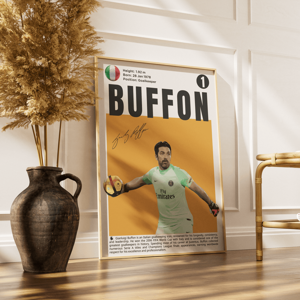 Gianluigi Buffon Football movie poster – design 3 – 98types