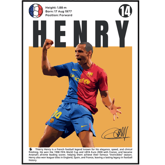Henry 14 Football Posters - 98types