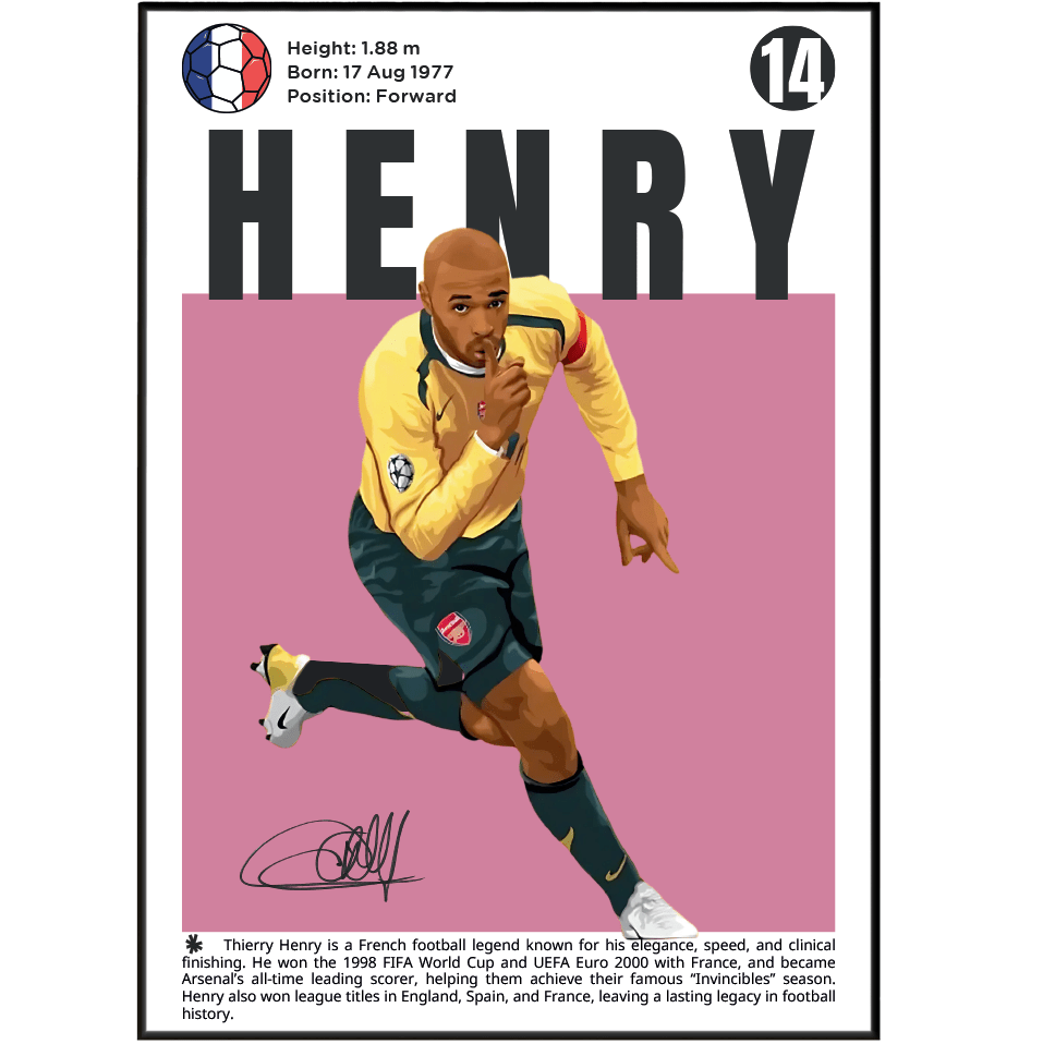 Henry Football Posters - 98types