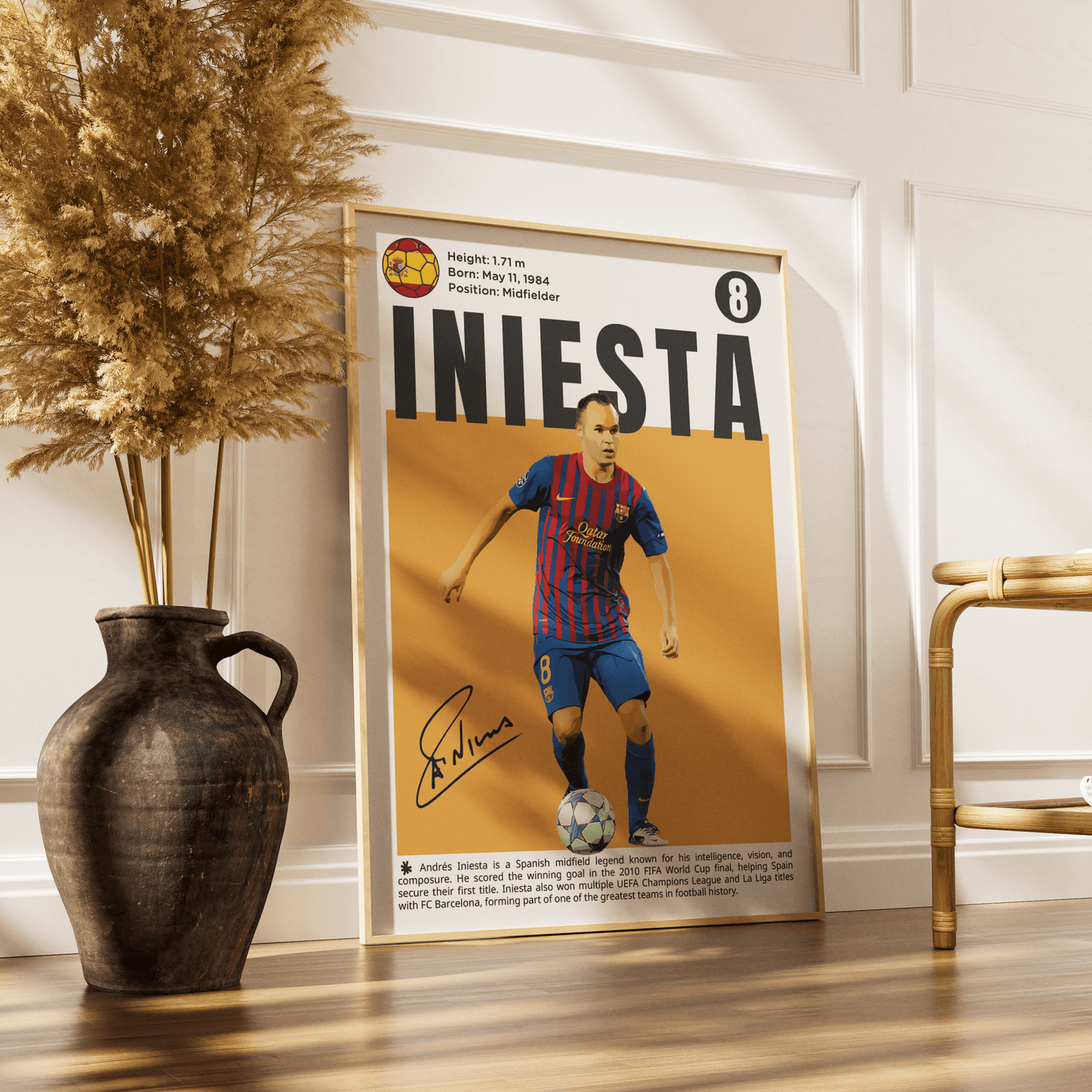 Iniesta Football Posters - 98typesFootball Posters