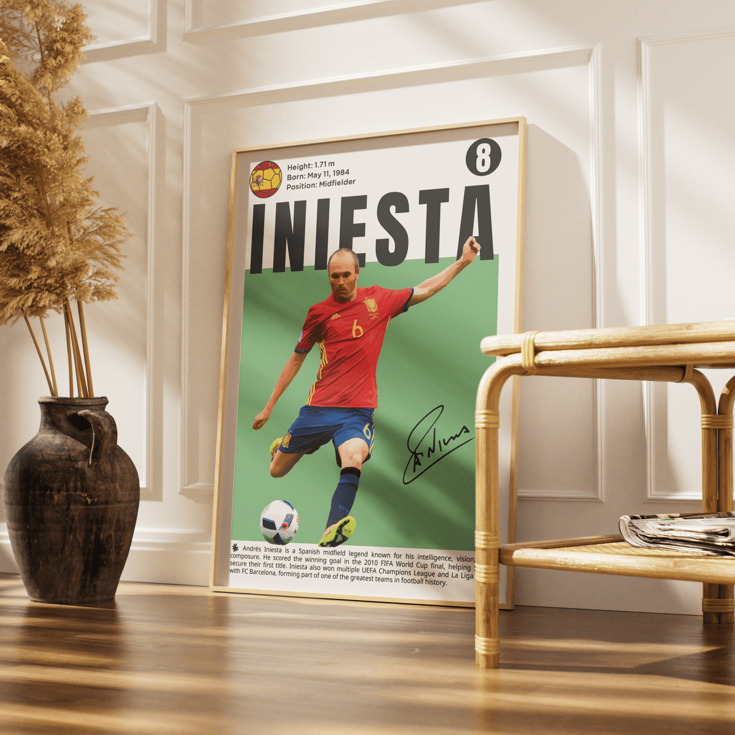 Iniesta N8 Football Posters - 98typesFootball Posters