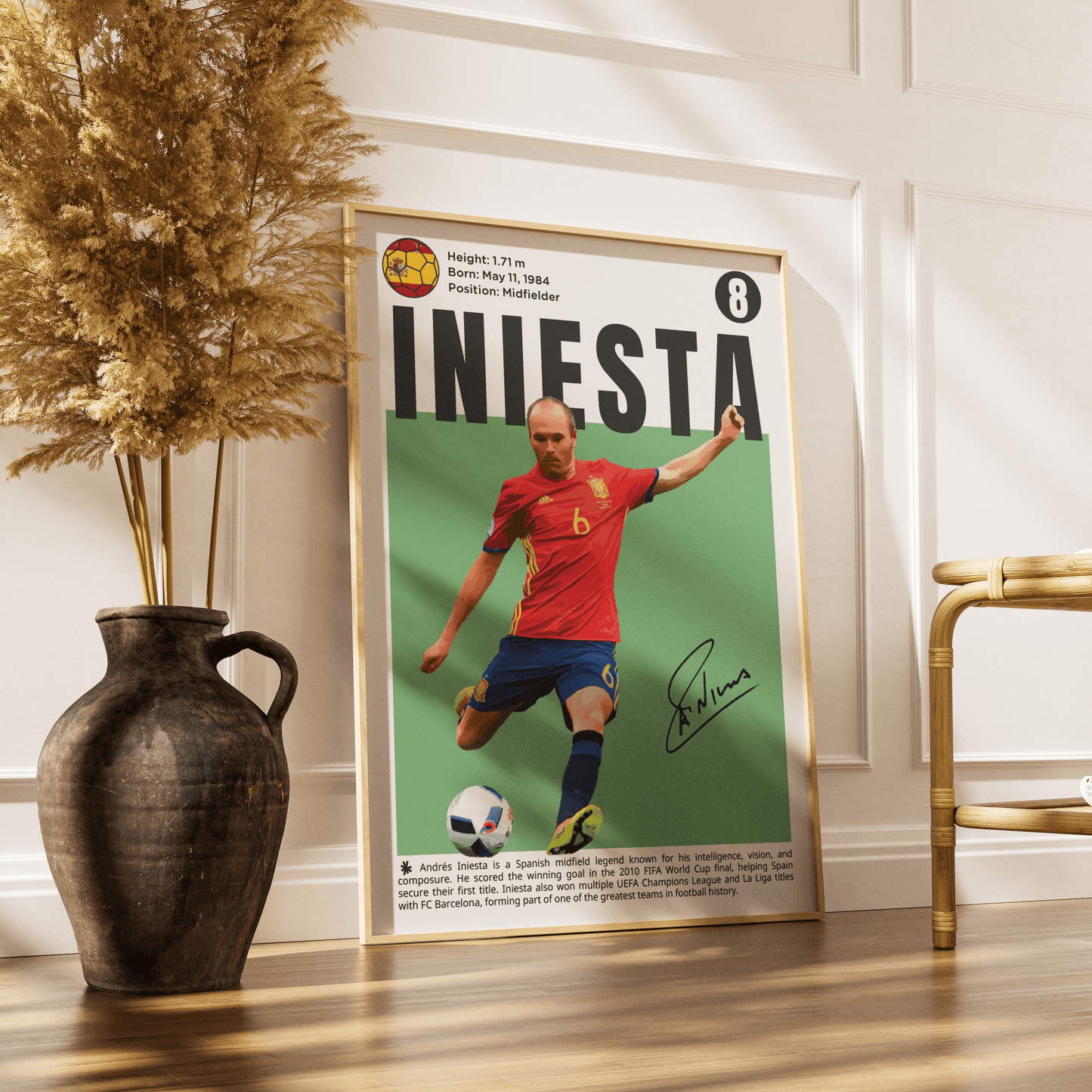 Iniesta N8 Football Posters - 98typesFootball Posters