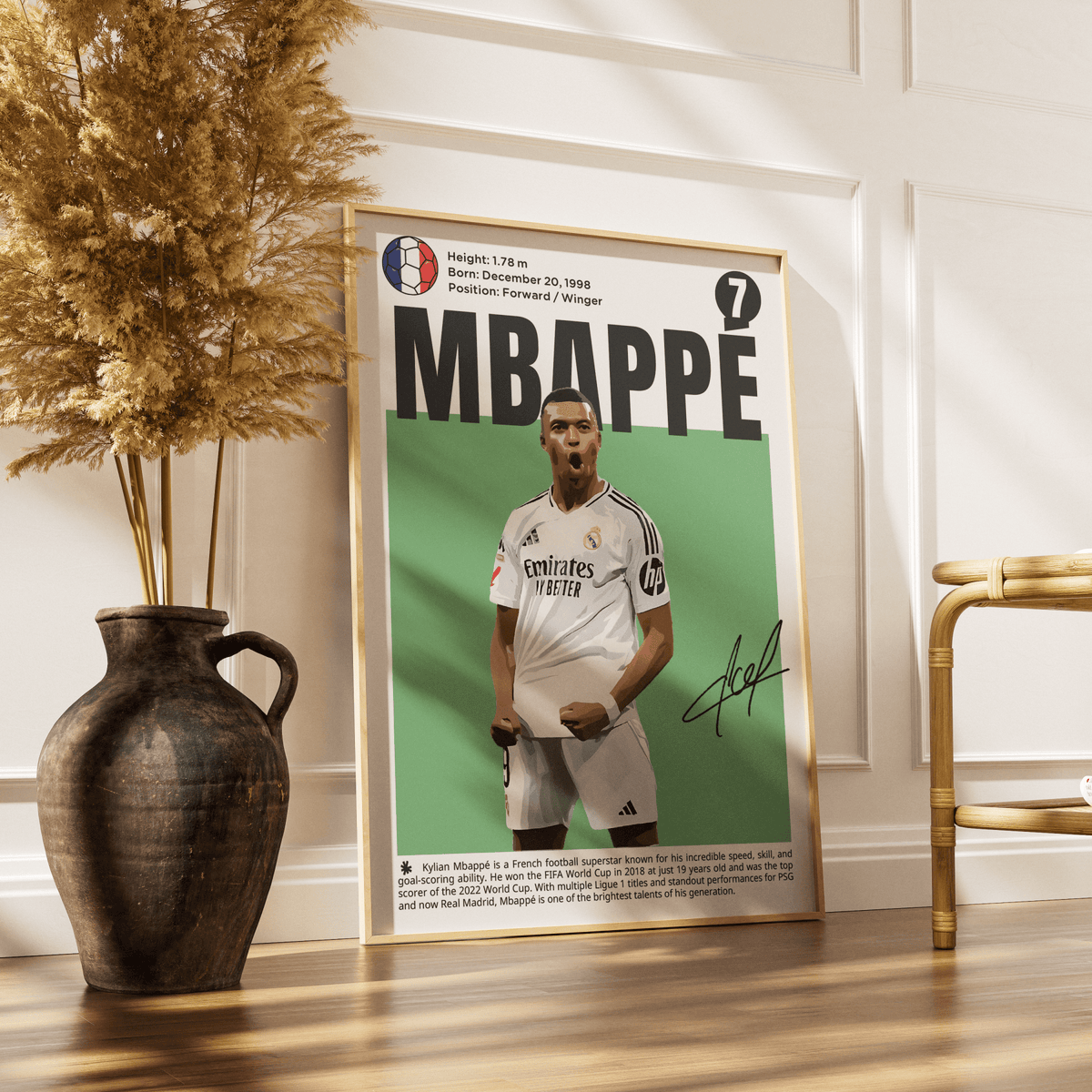 Kylian Mbappé N7 Football movie poster – design 2 – 98types