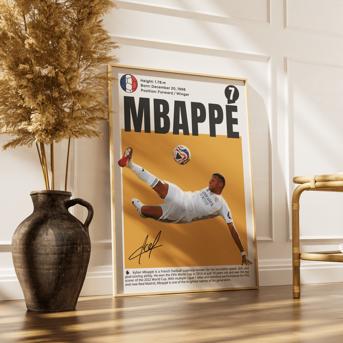 Kylian Mbappé N7 Football movie poster – design 3 – 98types