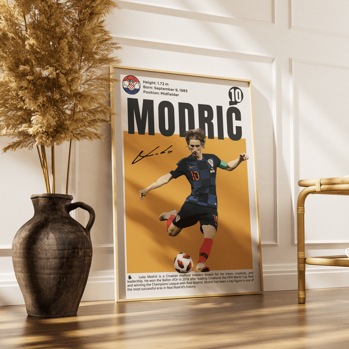 Luka Modrić Football movie poster – design 4 – 98types