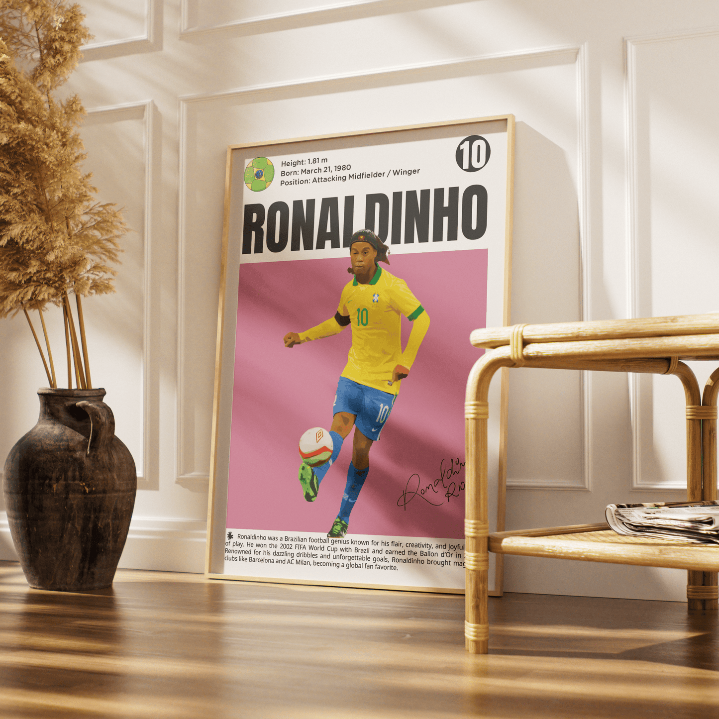 Ronaldinho Football Poster - 98typesFootball Posters
