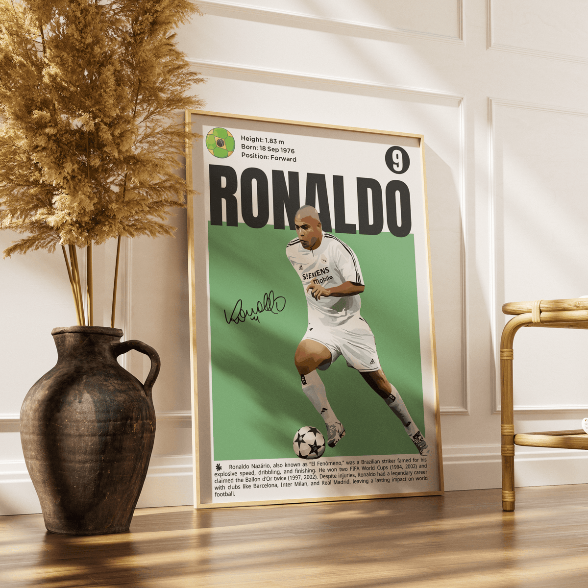 Ronaldo Nazário Football movie poster – design 2 – 98types