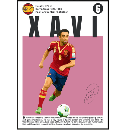 Xavi Hernández Football Posters - 98types