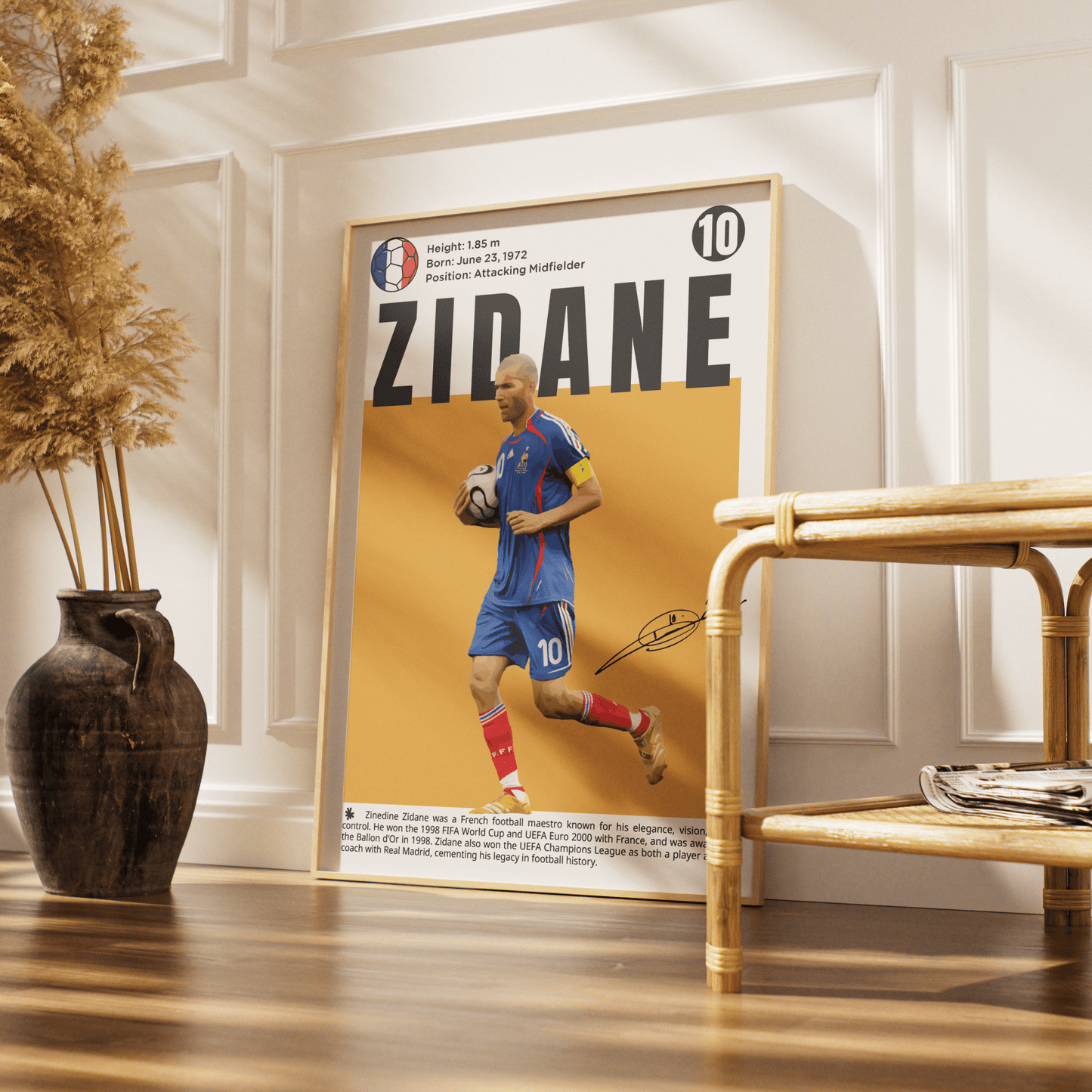 Zidane Football Poster - 98typesFootball Posters