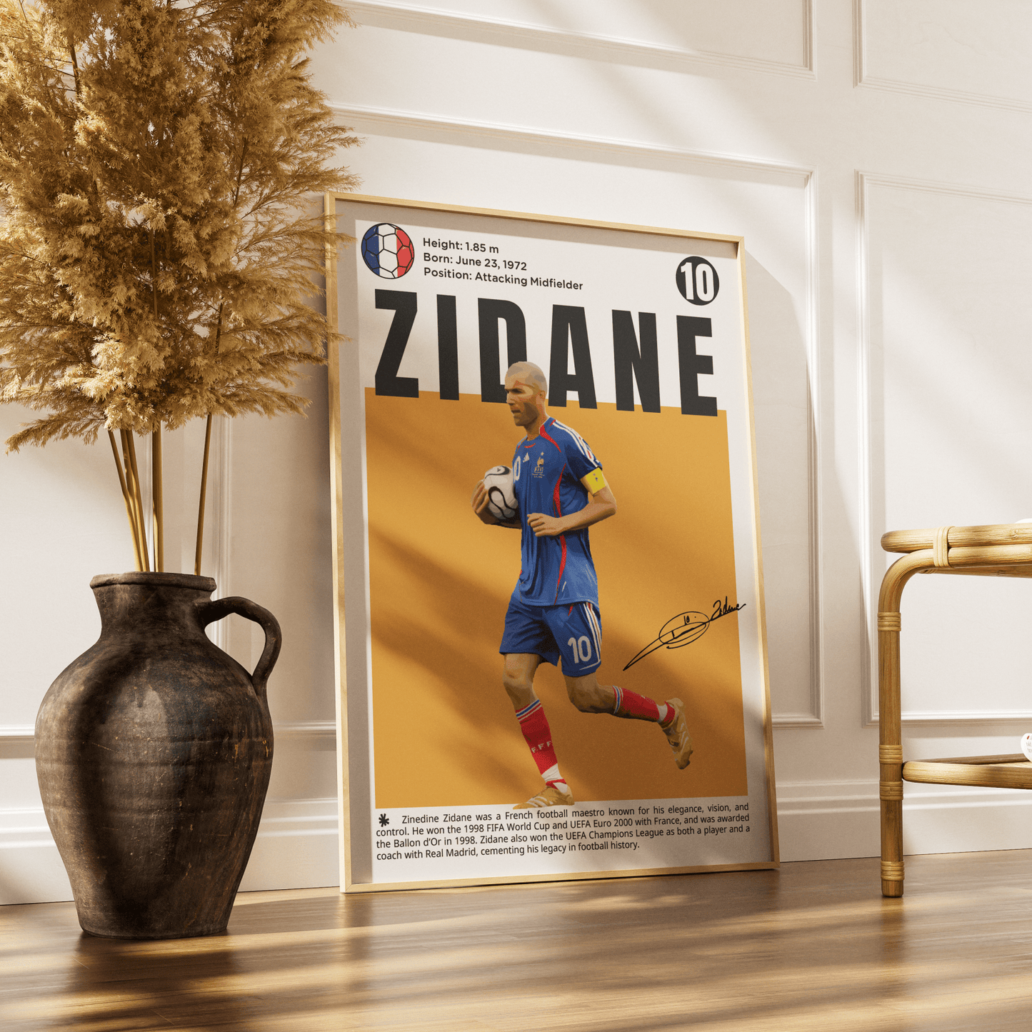 Zidane Football Poster - 98typesFootball Posters
