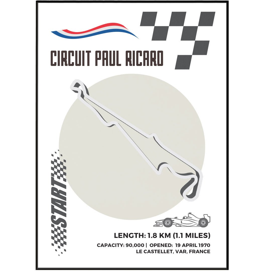 Circuit Paul Ricard F1 Posters - 98typesFormula One posters