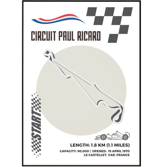 Circuit Paul Ricard F1 Posters - 98types