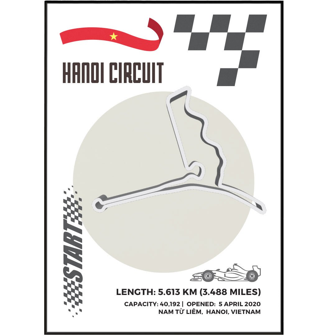 Hanoi Street Circuit F1 Posters - 98typesFormula One posters