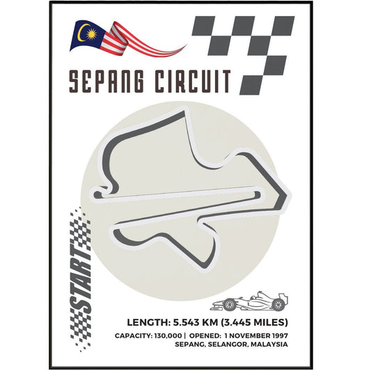 Sepang Circuit F1 posters - 98types