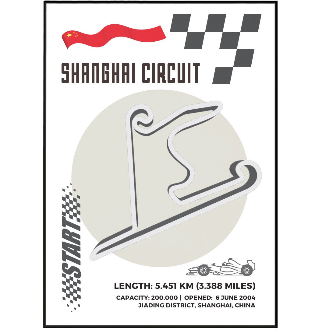 Shanghai Circuit F1 posters - 98typesFormula One posters