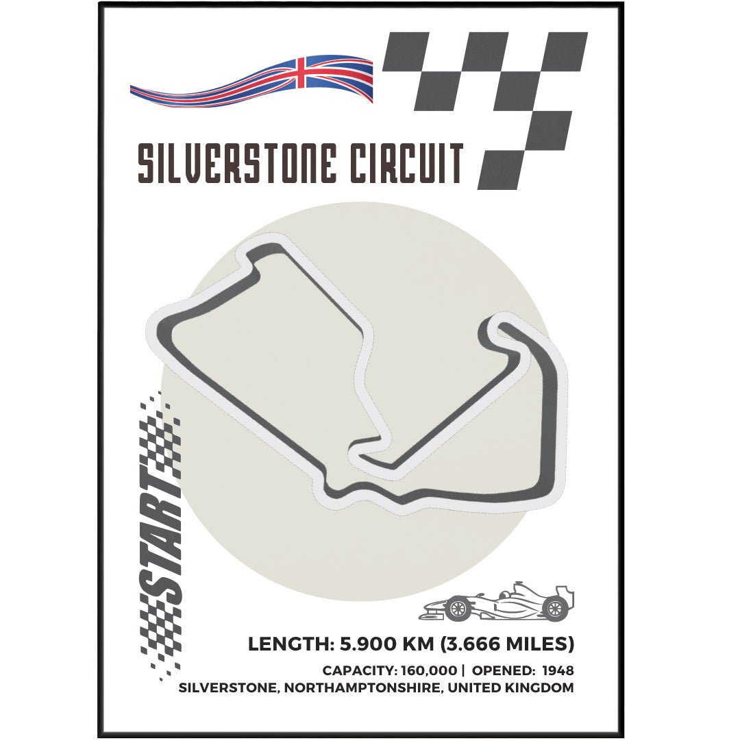 Silverstone Circuit F1 posters - 98types