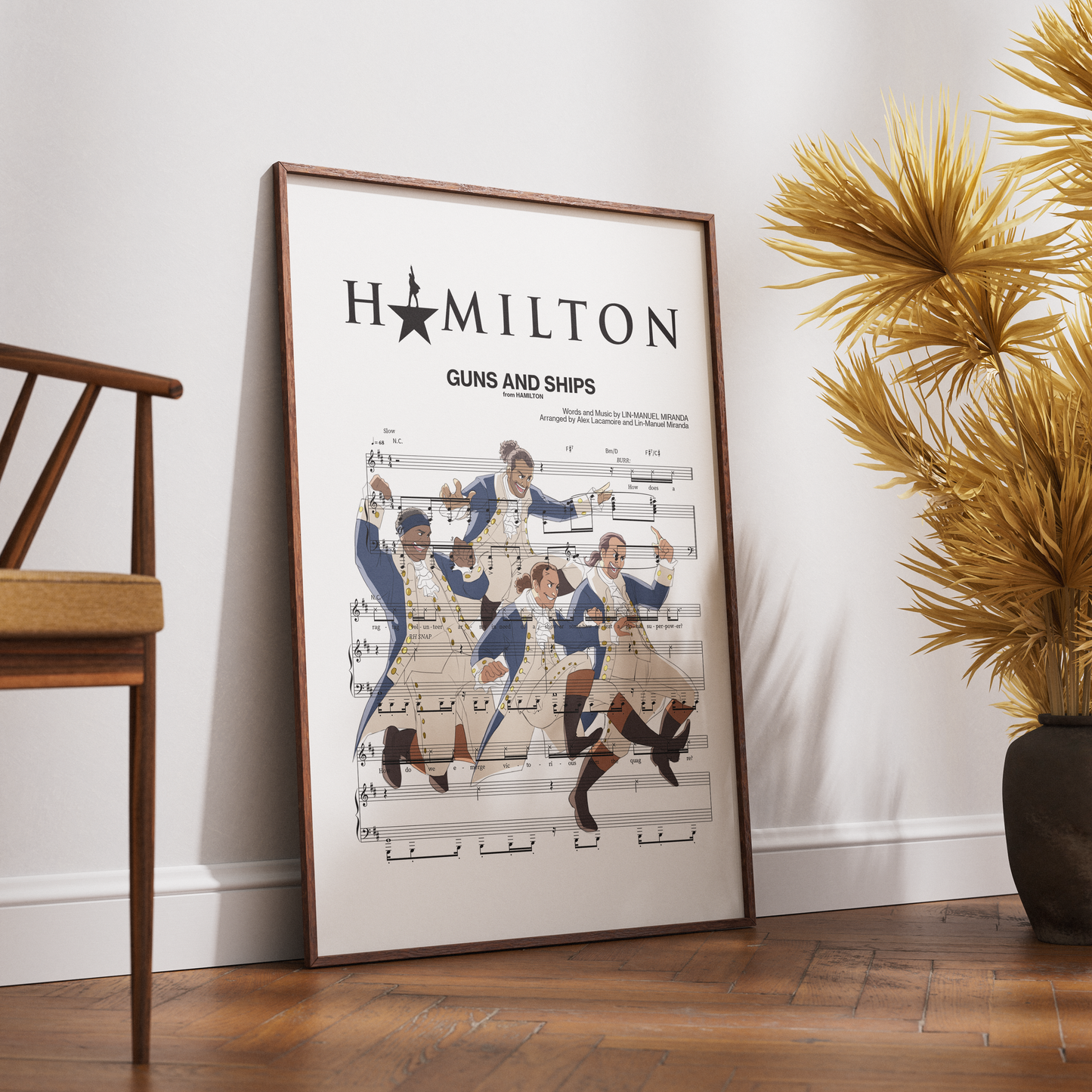 Hamilton – Guns and Ships Broadway Musical Poster - 98types