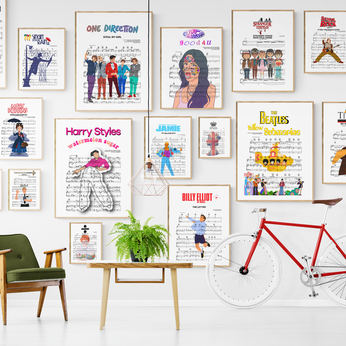 Custom Your Own Score Poster - 98 Types Studio